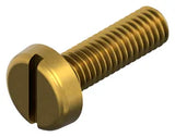 M2 X 38MM Cheese Head Slotted Bolt Brass Screw (1 Pc)