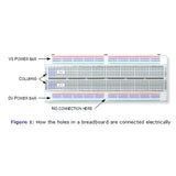 MB102 830 Points Solderless Prototype Breadboard - Copper