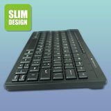 ZEBRONICS K04 Mini Multimedia USB Wired Keyboard with 96 UV Coated Keys, Slim & Compact, for PC/Mac