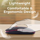 ZEBRONICS Zeb- Blanc  Bluetooth Wireless Optical Mouse with Type C rechargeable built-in battery (2.4GHz / Bluetooth)