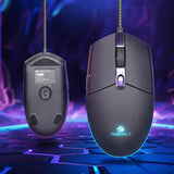 ZEBRONICS ZEB-PHERO Wired Gaming Mouse with 4 Buttons, upto 1600 DPI, Rainbow LED