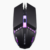 ZEBRONICS ZEB-PHERO Wired Gaming Mouse with 4 Buttons, upto 1600 DPI, Rainbow LED