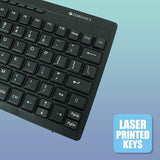 ZEBRONICS K04 Mini Multimedia USB Wired Keyboard with 96 UV Coated Keys, Slim & Compact, for PC/Mac