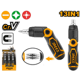 INGCO AKISD1208 13 In 1 ratchet screwdriver set