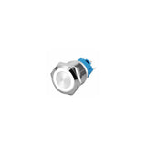 16mm White Led Stainless Steel Momentary Type Push Button Switch IP65 (5V-24V) DC